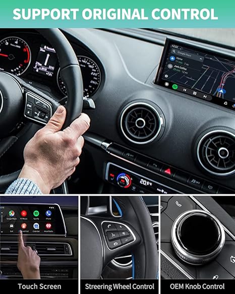 El adaptador inalámbrico Android Auto para automóvil convierte Android Auto con cable a inalámbrico, adaptador AA inalámbrico 2024 para teléfono Android, enchufe USB tipo A